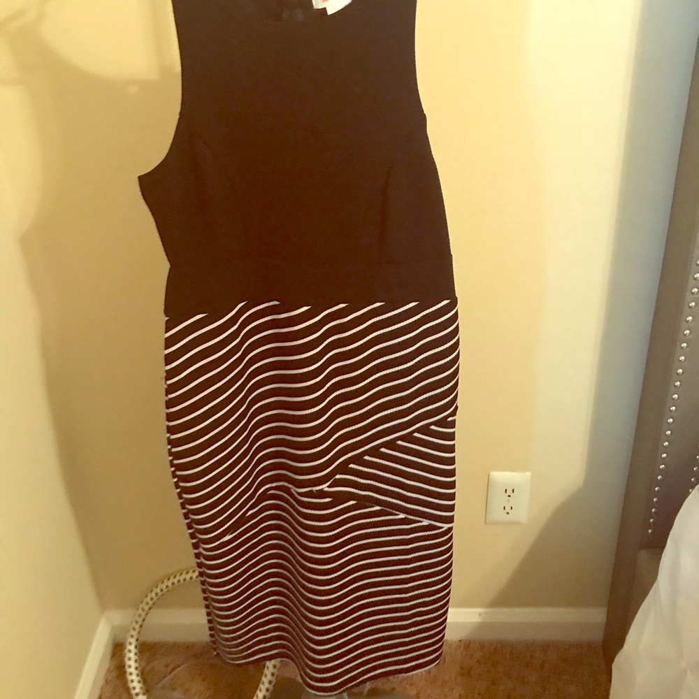 Black Striped Dress